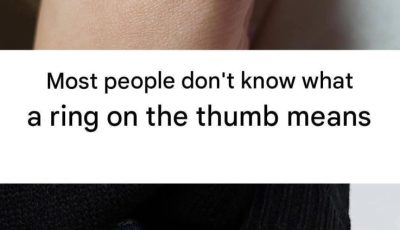 Most people don’t know what a thumb ring means