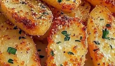 Crispy Parmesan Crusted Roasted Potatoes