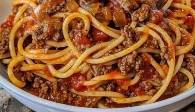Spaghetti Taco Casserole