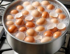Boil eggshells in a saucepan – it’s smart and saves a lot of money