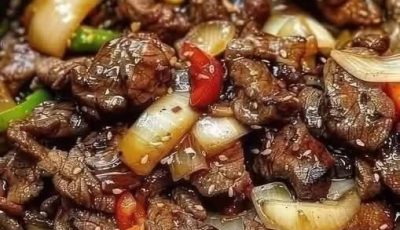 Fiery Chinese Pepper Steak with Onions