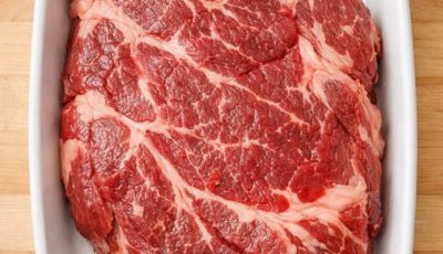 Toss a chuck roast in the baking dish with 4 other ingredients and watch your family come running back for seconds before you’ve even sat down