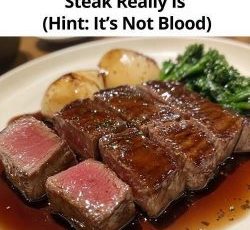 What the Red Juice in a Rare Steak Really Is