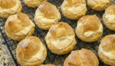 Mom’s Famous Cream Puffs Recipe – Easy, Creamy, High-Protein Dessert for Quick Dinner or Meal Prep