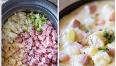 Cooker Ham and Potato Soup!!!