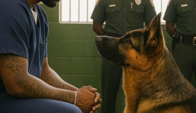 A Prisoner’s Final Wish Was To See His Dog — But When The German Shepherd Broke Free And Rushed Into His Arms Something Strange Happened