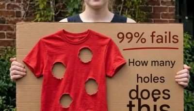99% of people are wrong… How many holes does this shirt really have?