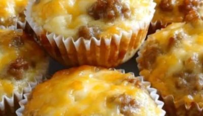 Sausage and Cheese Breakfast Muffins 🧀🌭