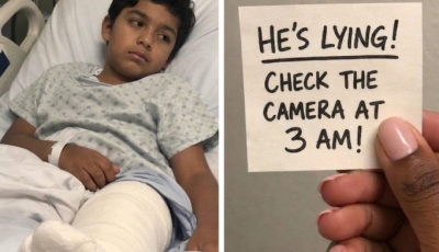 I Went to the Hospital to Care for My Son After He Broke His Leg – Then the Nurse Slipped Me a Note, ‘He’s Lying. Check the Camera at 3 a.m.’