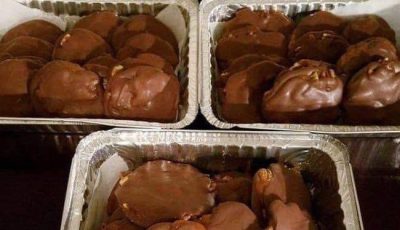 Homemade Turtle Candy With Pecans and Caramel