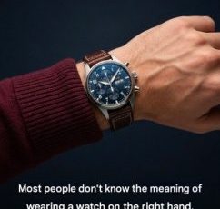 What does it mean to wear a watch on your right wrist?