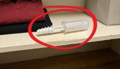 This evening, I opened my wife’s wardrobe and discovered this inside!!!
