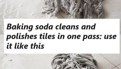 Baking soda cleans and polishes tiles in one pass: use it like this Please, we need your help to stay