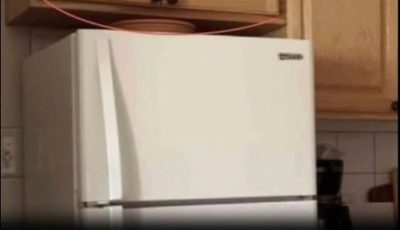 re’s what the cupboards above your fridge are for