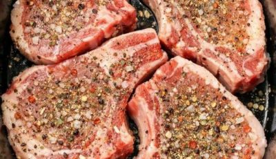 Toss raw bone-in pork rib chops in the slow cooker and 3 other ingredients to get a meal so delicious your family will be begging for more!